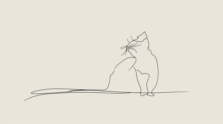 graceful-cat-sketch-stockcake Mengenal Seni Menggambar